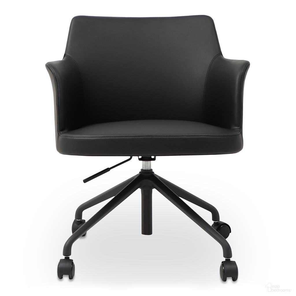 Morris Office Chair In PVC Black