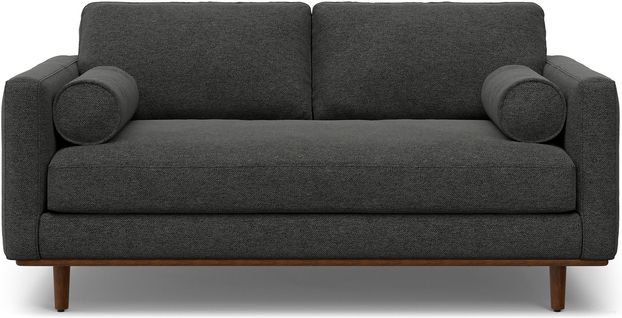 The appearance of Morrison Woven-Blend Fabric 72 Inch Sofa In Charcoal Grey designed by Simpli Home in the transitional interior design. This charcoal grey piece of furniture  was selected by 1StopBedrooms from Morrison Collection to add a touch of cosiness and style into your home. Sku: AXCSOFMOR72-CG. Material: Pine.