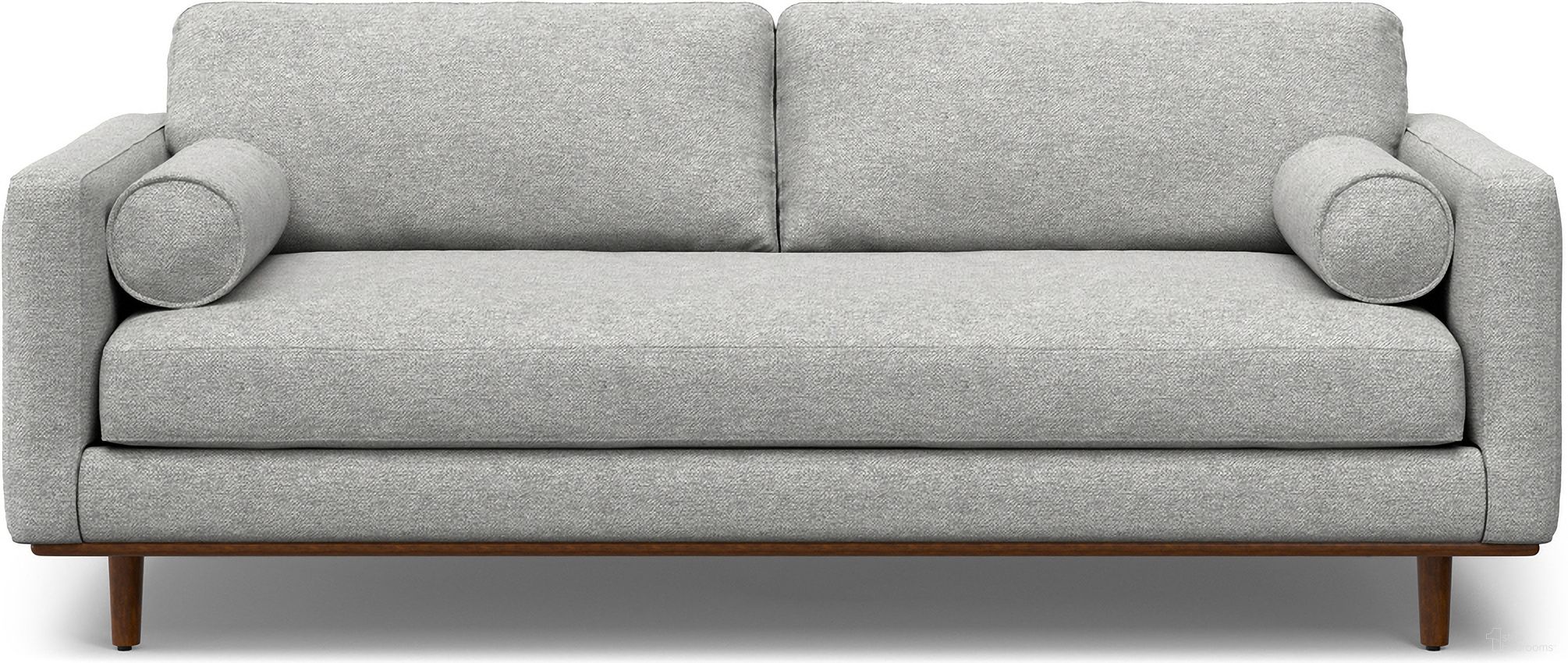 The appearance of Morrison Woven-Blend Fabric 89 Inch Sofa In Mist Grey designed by Simpli Home in the transitional interior design. This mist grey piece of furniture was selected by 1StopBedrooms from Morrison Collection to add a touch of cosiness and style into your home. Sku: AXCSOFMOR86-MG. Material: Pine.