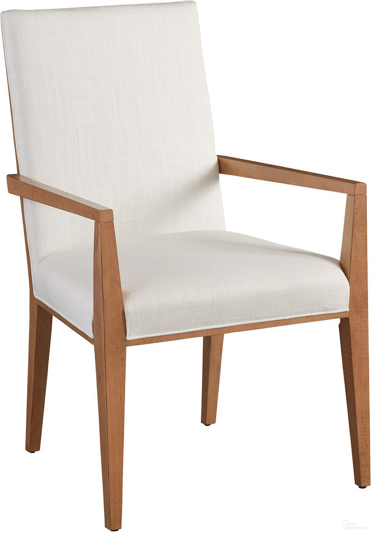 The appearance of Laguna Mosaic Upholstered Arm Chair In Table Rock designed by Barclay Butera in the transitional interior design. This table rock piece of furniture  was selected by 1StopBedrooms from Laguna Collection to add a touch of cosiness and style into your home. Sku: 934-883-01. Material: Wood. Chair Type: Arm Chair.