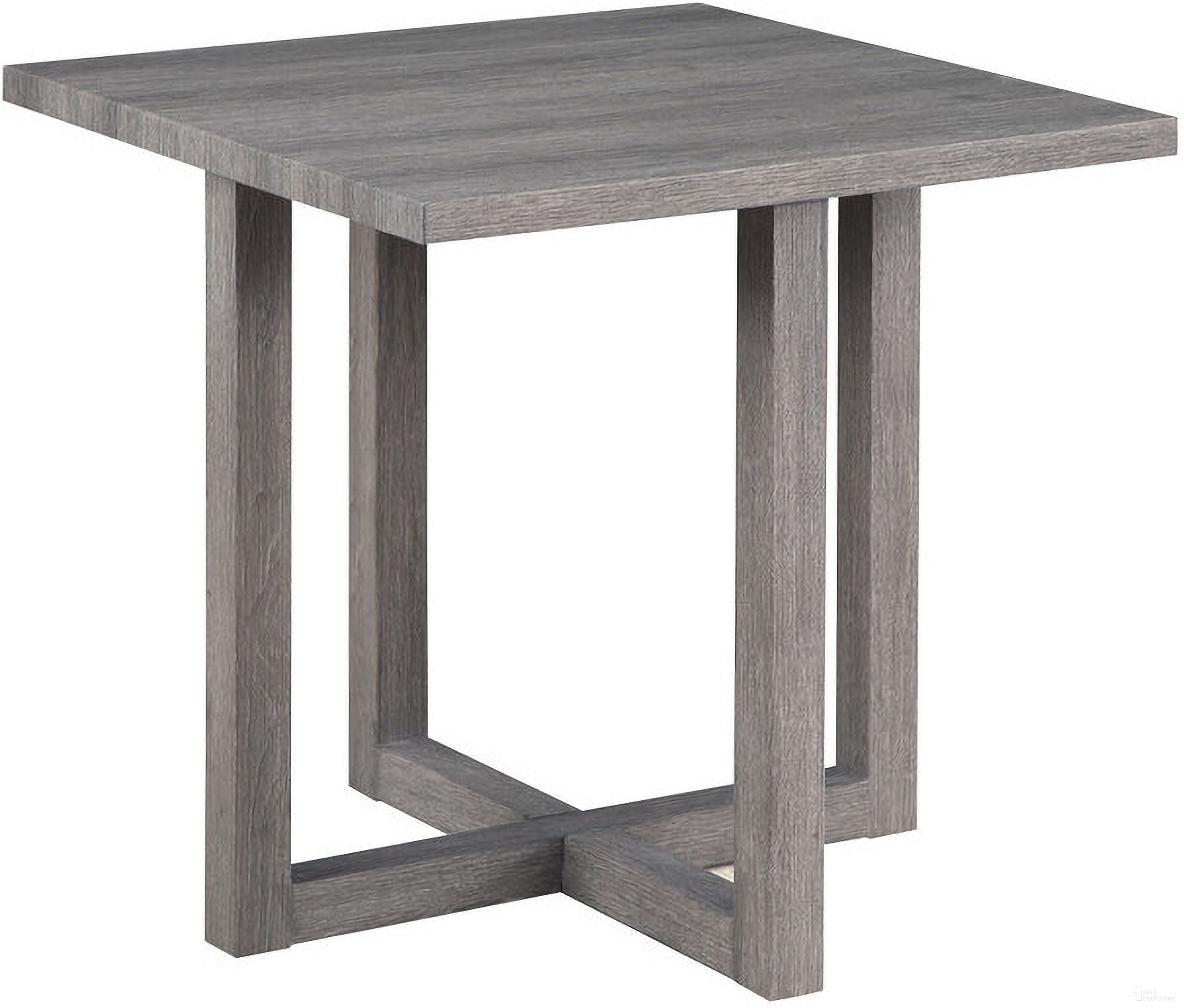 The appearance of Moseberg Distressed Gray End Table designed by Lilola Home in the modern / contemporary interior design. This distressed gray piece of furniture  was selected by 1StopBedrooms from Moseberg Collection to add a touch of cosiness and style into your home. Sku: 98012. Material: Rubberwood.