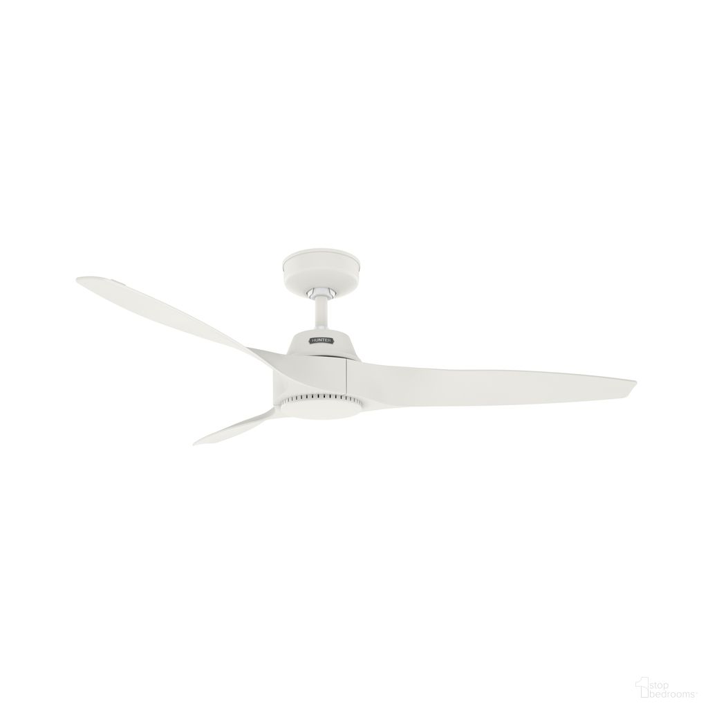 The appearance of Mosley 52 Inch Damp Rated Ceiling Fan and Wall Control In Fresh White designed by Hunter Fan in the industrial interior design. This fresh white piece of furniture was selected by 1StopBedrooms from Mosley Collection to add a touch of cosiness and style into your home. Sku: 52617. Material: Plastic.