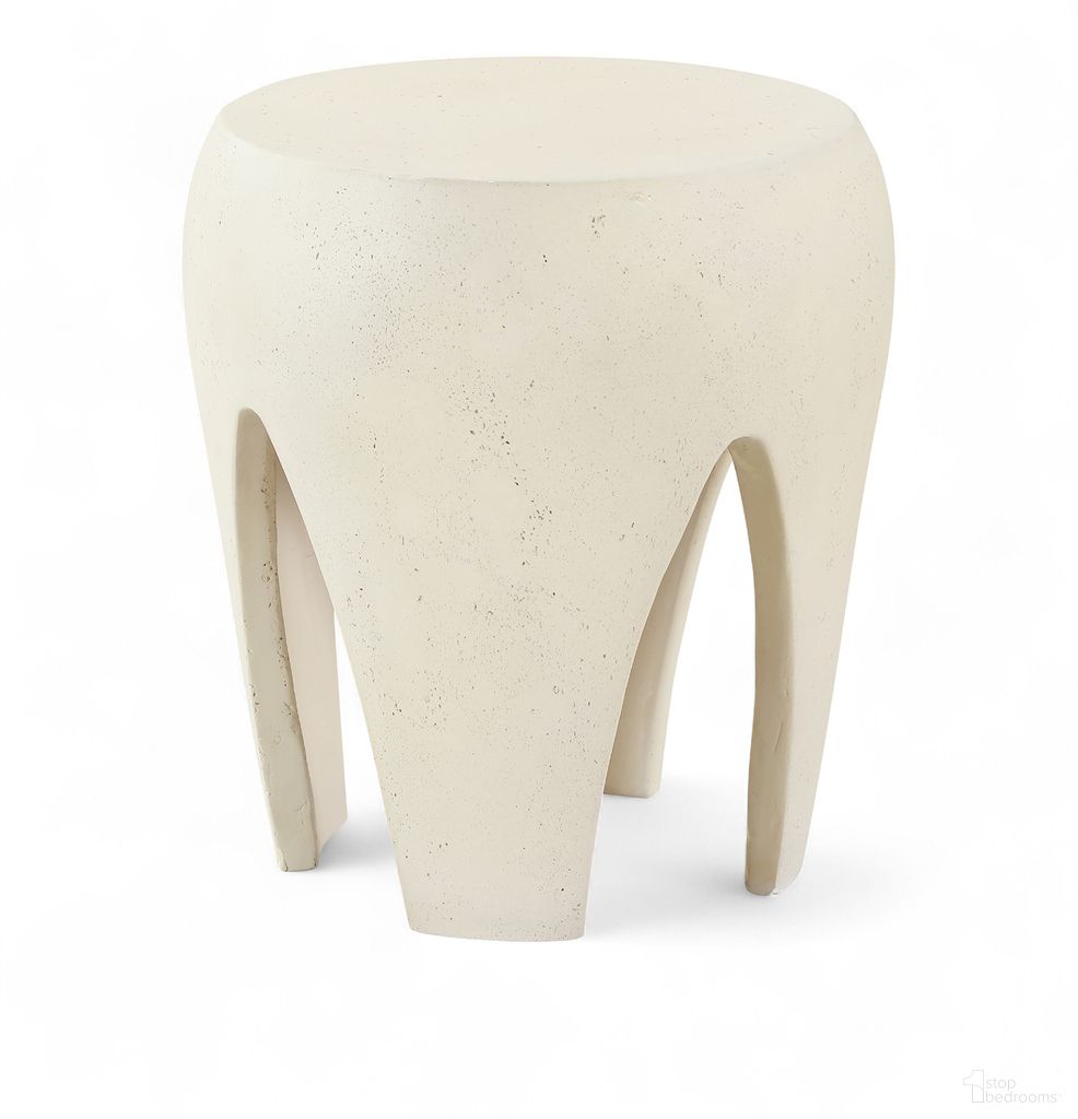 The appearance of Moxie Concrete and Fiberglass Indoor/Outdoor End Table In Cream designed by Meridian in the modern / contemporary interior design. This cream piece of furniture  was selected by 1StopBedrooms from Moxie Collection to add a touch of cosiness and style into your home. Sku: 99053Cream-ET. Material: Concrete.