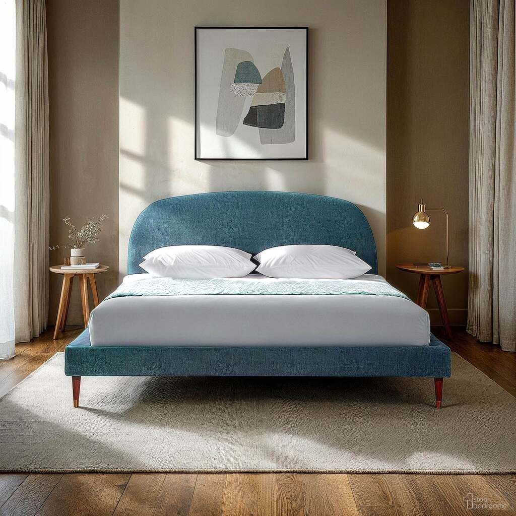 The appearance of Moxie King Bed In Brown and Dust Blue designed by LH Imports in the transitional interior design. This brown/dust blue piece of furniture was selected by 1StopBedrooms from Moxie Collection to add a touch of cosiness and style into your home. Sku: MOX001KS. Bed Size: King. Material: Pine Wood.