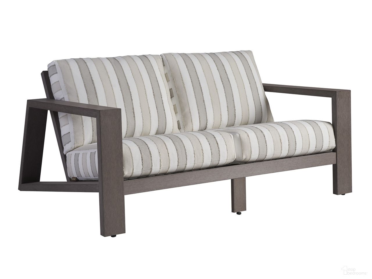 The appearance of Mozambique Loveseat In Gray and Taupe designed by Tommy Bahama in the modern / contemporary interior design. This gray/taupe piece of furniture was selected by 1StopBedrooms from Mozambique Collection to add a touch of cosiness and style into your home. Sku: 3370-22-40. Material: Teak.