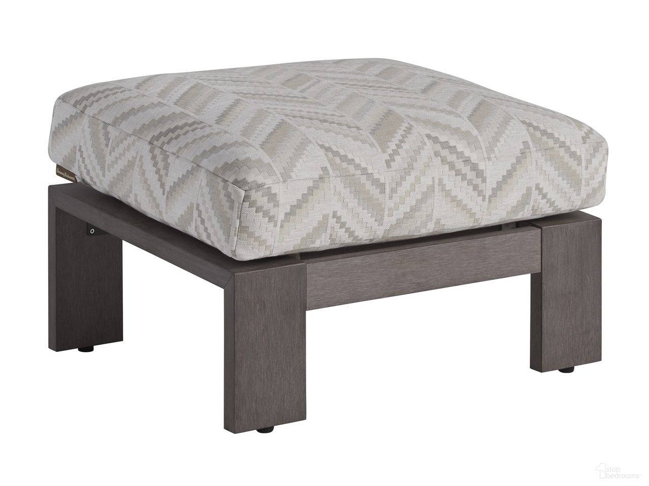 The appearance of Mozambique Ottoman In Gray and Taupe designed by Tommy Bahama in the modern / contemporary interior design. This gray/taupe piece of furniture was selected by 1StopBedrooms from Mozambique Collection to add a touch of cosiness and style into your home. Sku: 3370-44-40. Material: Teak.