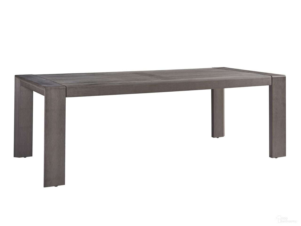 The appearance of Mozambique Rectangular Dining Table In Gray and Taupe designed by Tommy Bahama in the modern / contemporary interior design. This gray/taupe piece of furniture was selected by 1StopBedrooms from Mozambique Collection to add a touch of cosiness and style into your home. Sku: 3370-877. Table Top Shape: Rectangular. Material: Teak.