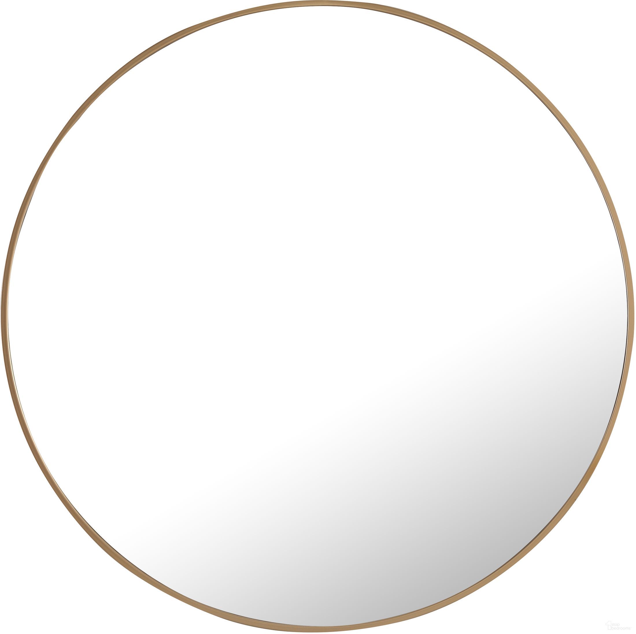 The appearance of Mr4042br Eternity 36" Round Brass Mirror designed by Elegant Lighting in the modern / contemporary interior design. This brown piece of furniture  was selected by 1StopBedrooms from Eternity Collection to add a touch of cosiness and style into your home. Sku: MR4042BR. Material: Metal.