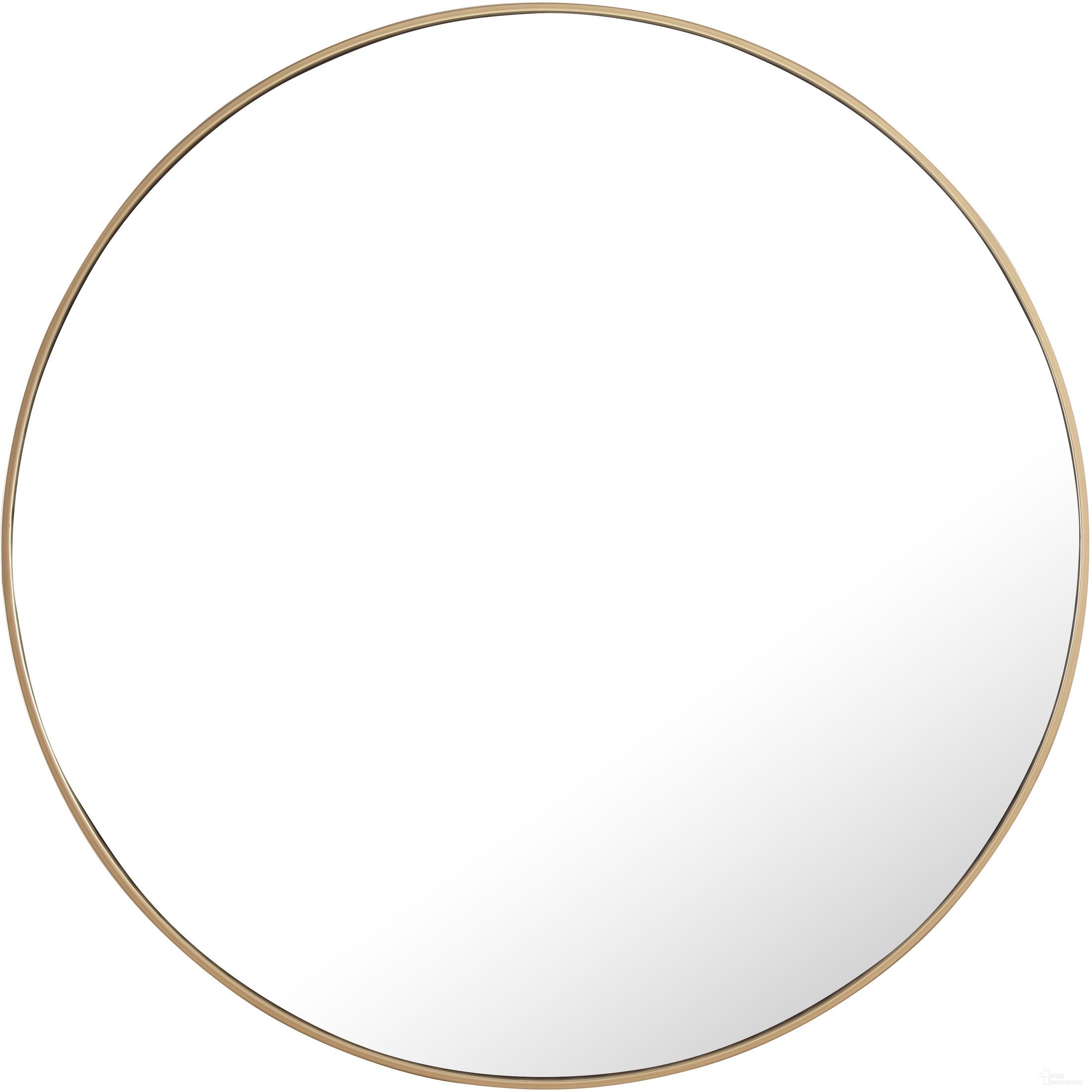 The appearance of Mr4045br Eternity 42" Round Brass Mirror designed by Elegant Lighting in the modern / contemporary interior design. This brown piece of furniture was selected by 1StopBedrooms from Eternity Collection to add a touch of cosiness and style into your home. Sku: MR4045BR. Material: Metal.