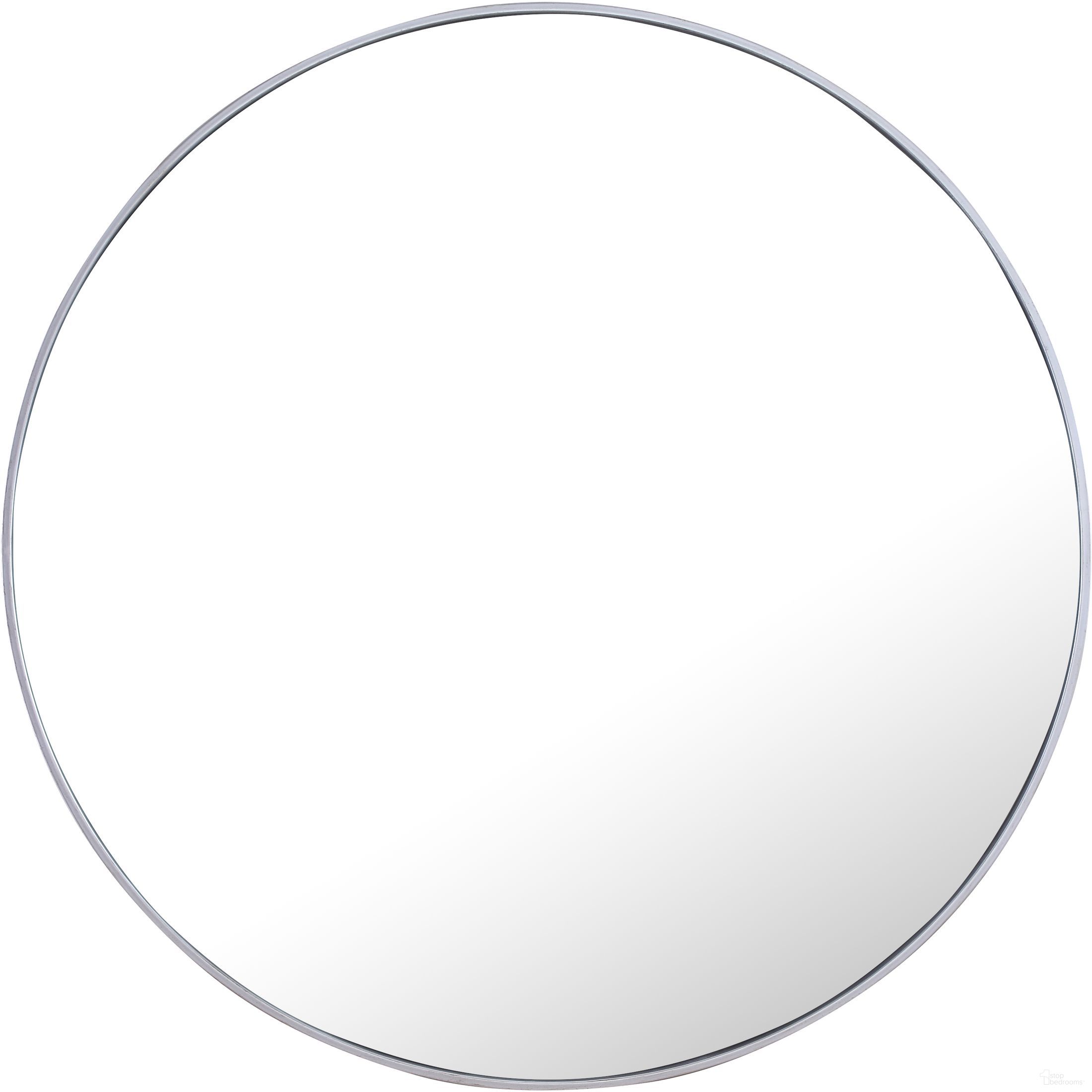The appearance of Mr4046s Eternity 42" Round Silver Mirror designed by Elegant Lighting in the modern / contemporary interior design. This silver piece of furniture was selected by 1StopBedrooms from Eternity Collection to add a touch of cosiness and style into your home. Sku: MR4046S. Material: Metal.