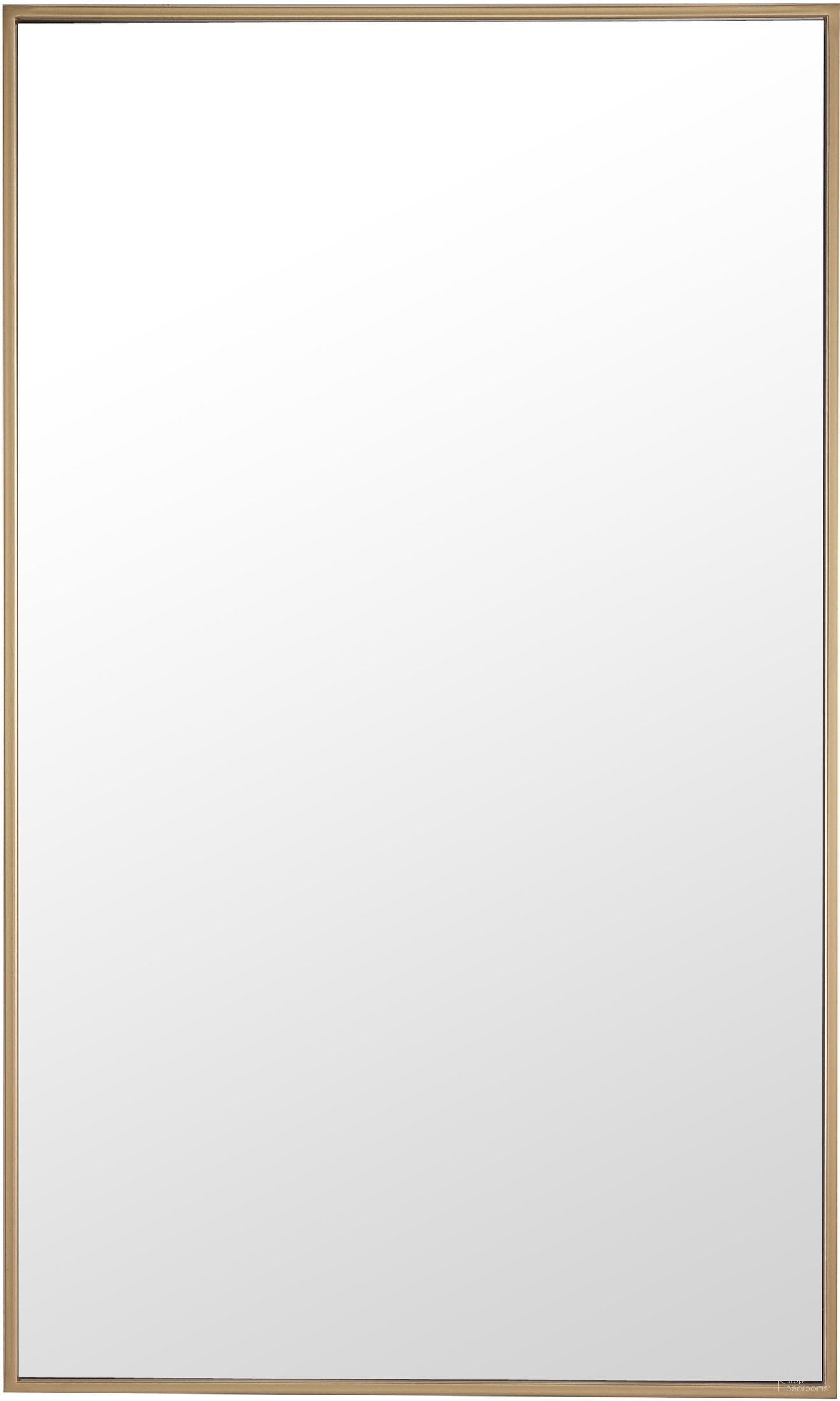Mr4075br Eternity 24" Rectangular Brass Mirror