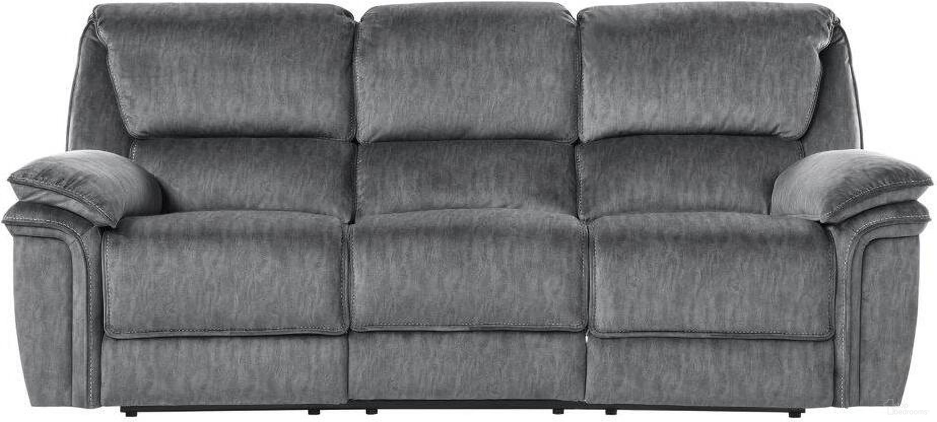 The appearance of Muirfield Gray Double Reclining Sofa designed by Homelegance in the modern / contemporary interior design. This gray piece of furniture was selected by 1StopBedrooms from Muirfield Collection to add a touch of cosiness and style into your home. Sku: 9913-3. Material: Microfiber.