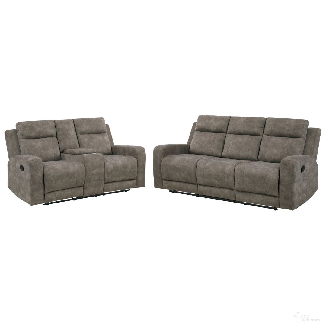 The appearance of Muncie Double Reclining Living Room Set In Gray designed by Homelegance in the modern / contemporary interior design. This gray piece of furniture was selected by 1StopBedrooms from Muncie Collection to add a touch of cosiness and style into your home. Sku: 9635BR-3;9635BR-2. Material: Microfiber / Microsuede.