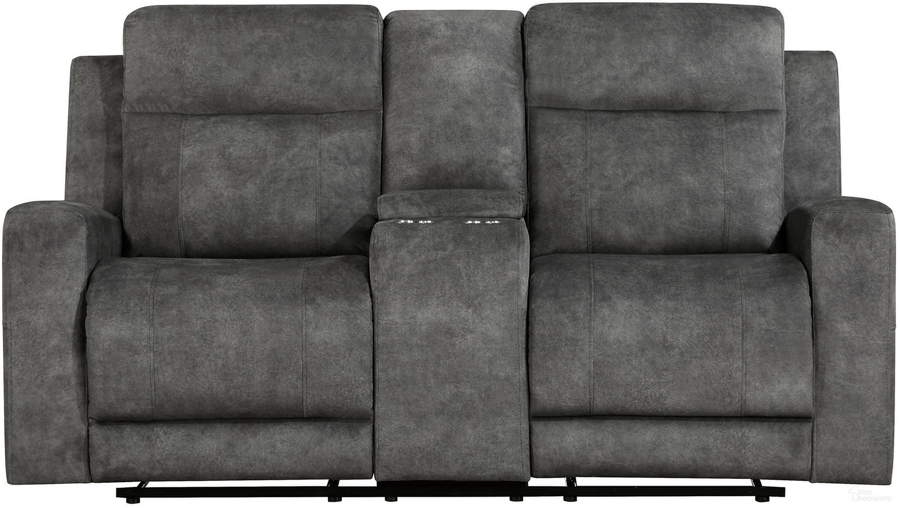 The appearance of Muncie Double Reclining Loveseat with Center Console In Brown and Gray designed by Homelegance in the modern / contemporary interior design. This brown and gray piece of furniture was selected by 1StopBedrooms from Muncie Collection to add a touch of cosiness and style into your home. Sku: 9635DG-2. Material: Microfiber.