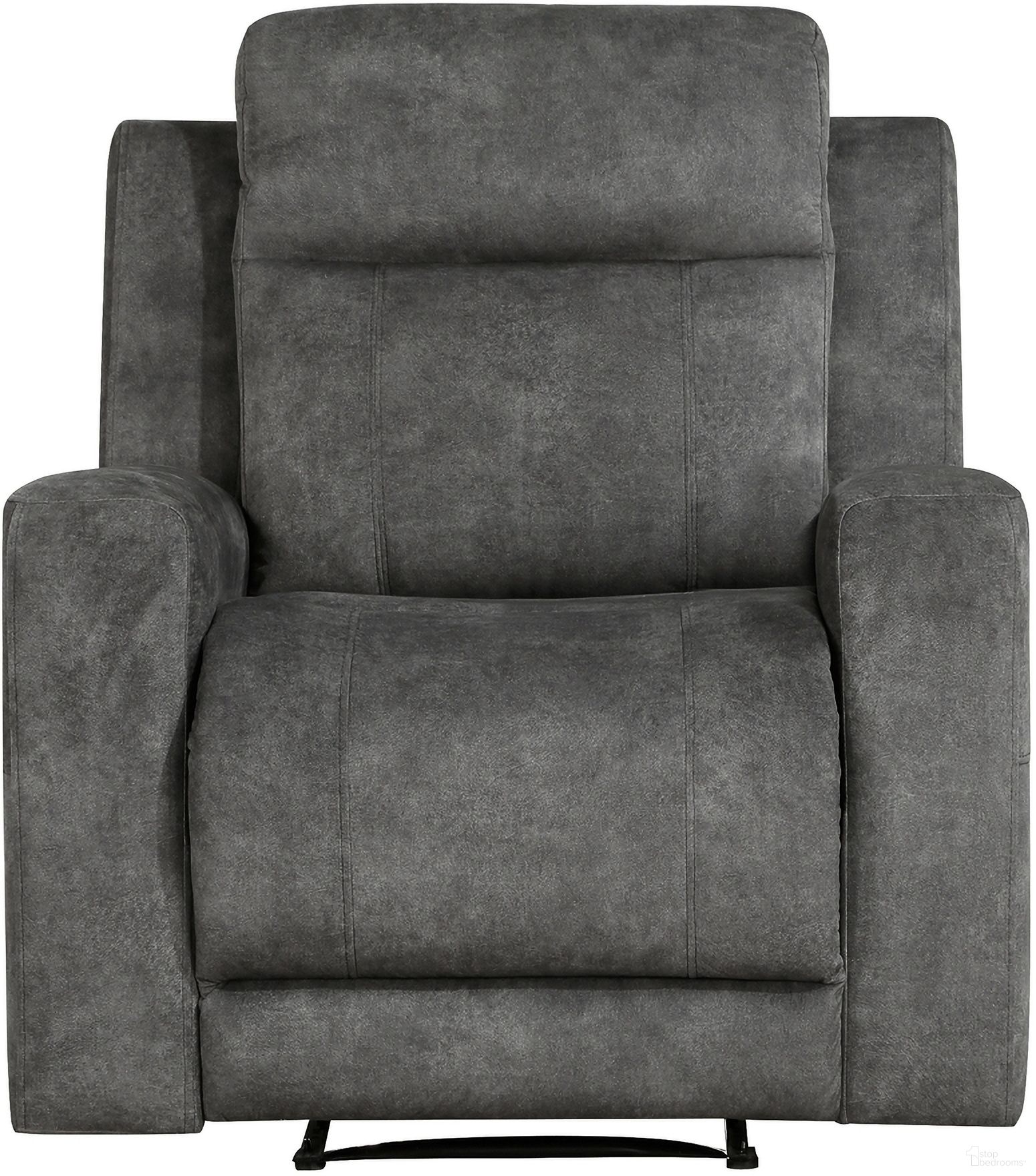 The appearance of Muncie Reclining Chair In Brown and Gray designed by Homelegance in the modern / contemporary interior design. This brown and gray piece of furniture was selected by 1StopBedrooms from Muncie Collection to add a touch of cosiness and style into your home. Sku: 9635DG-1. Material: Microfiber.
