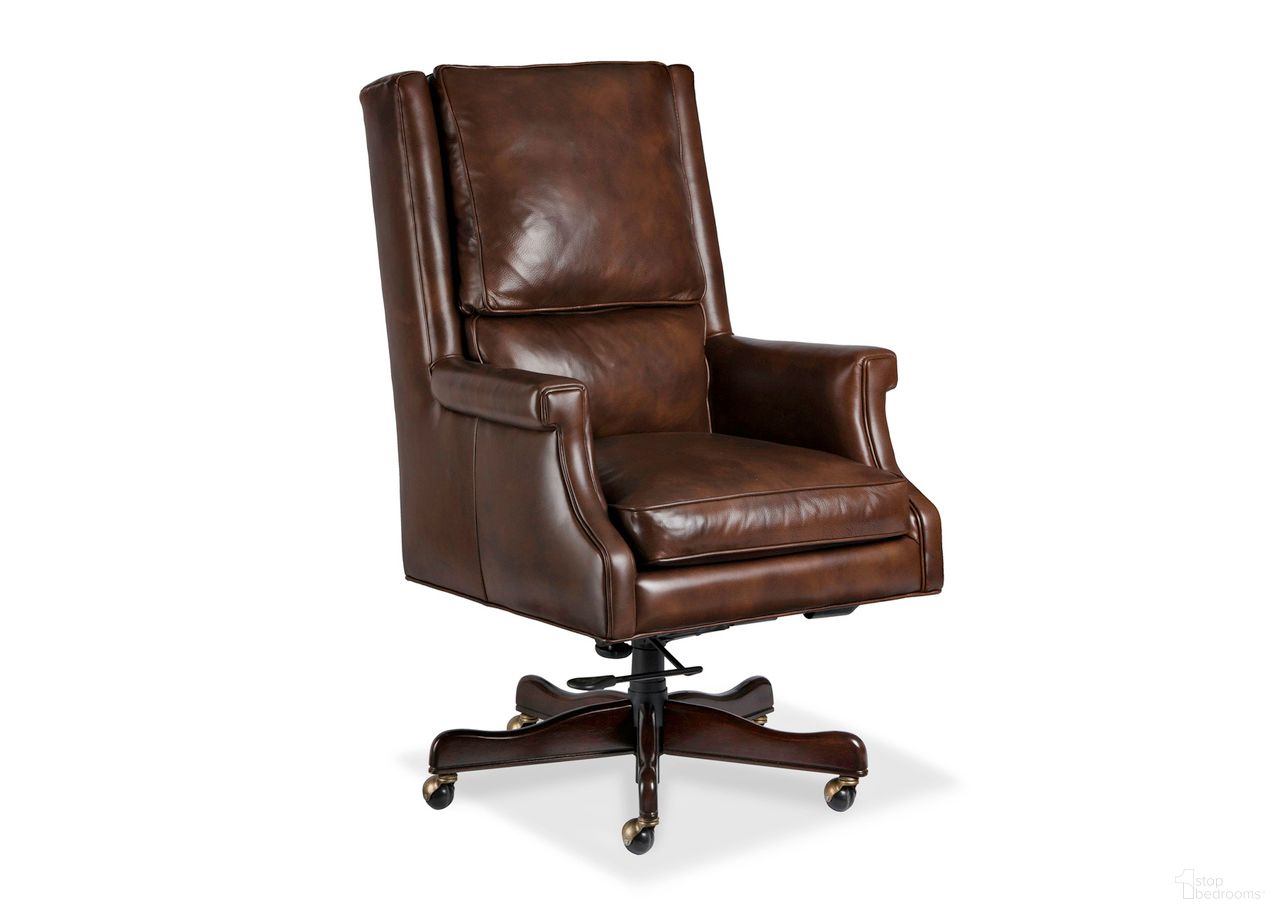 Murphy Swivel Tilt Desk Chair In Molasses