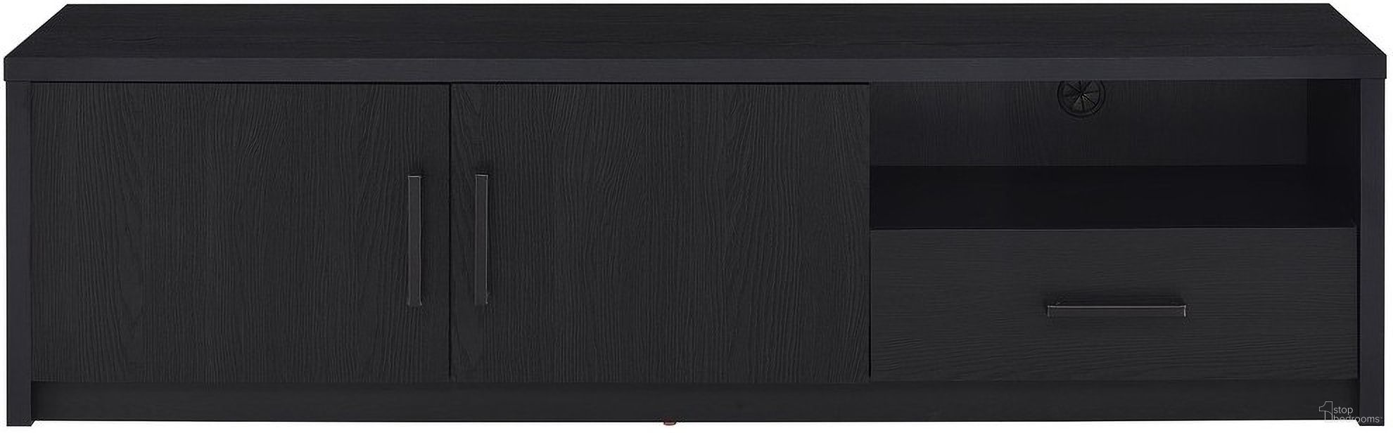 The appearance of Murray 70 Inch 2-Door TV Stand Media Console In Black designed by Coaster in the modern / contemporary interior design. This black piece of furniture  was selected by 1StopBedrooms from Murray Collection to add a touch of cosiness and style into your home. Sku: 706213. Material: Particle Board.