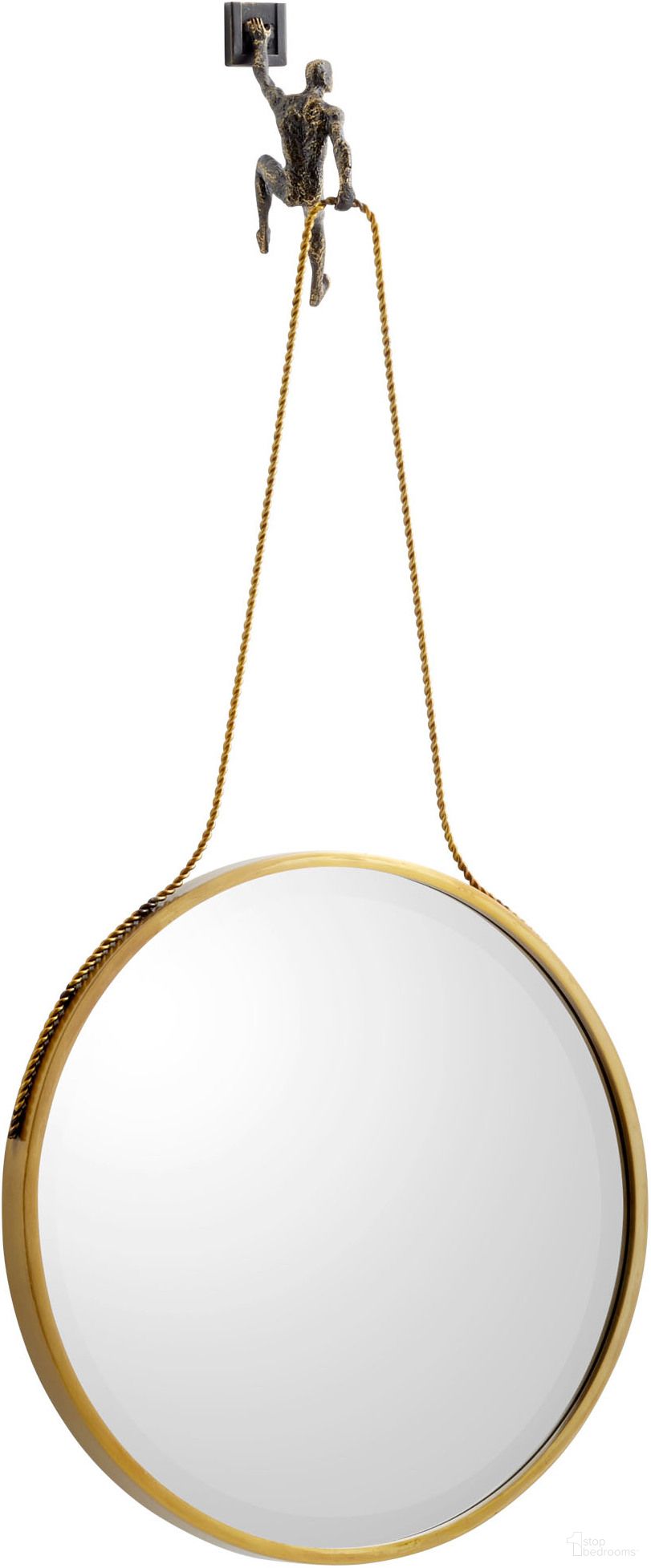 The appearance of Muscle Man Golden Bronze Mirror designed by Cyan Design in the modern / contemporary interior design. This gold piece of furniture was selected by 1StopBedrooms from to add a touch of cosiness and style into your home. Sku: 10054. Material: Iron.