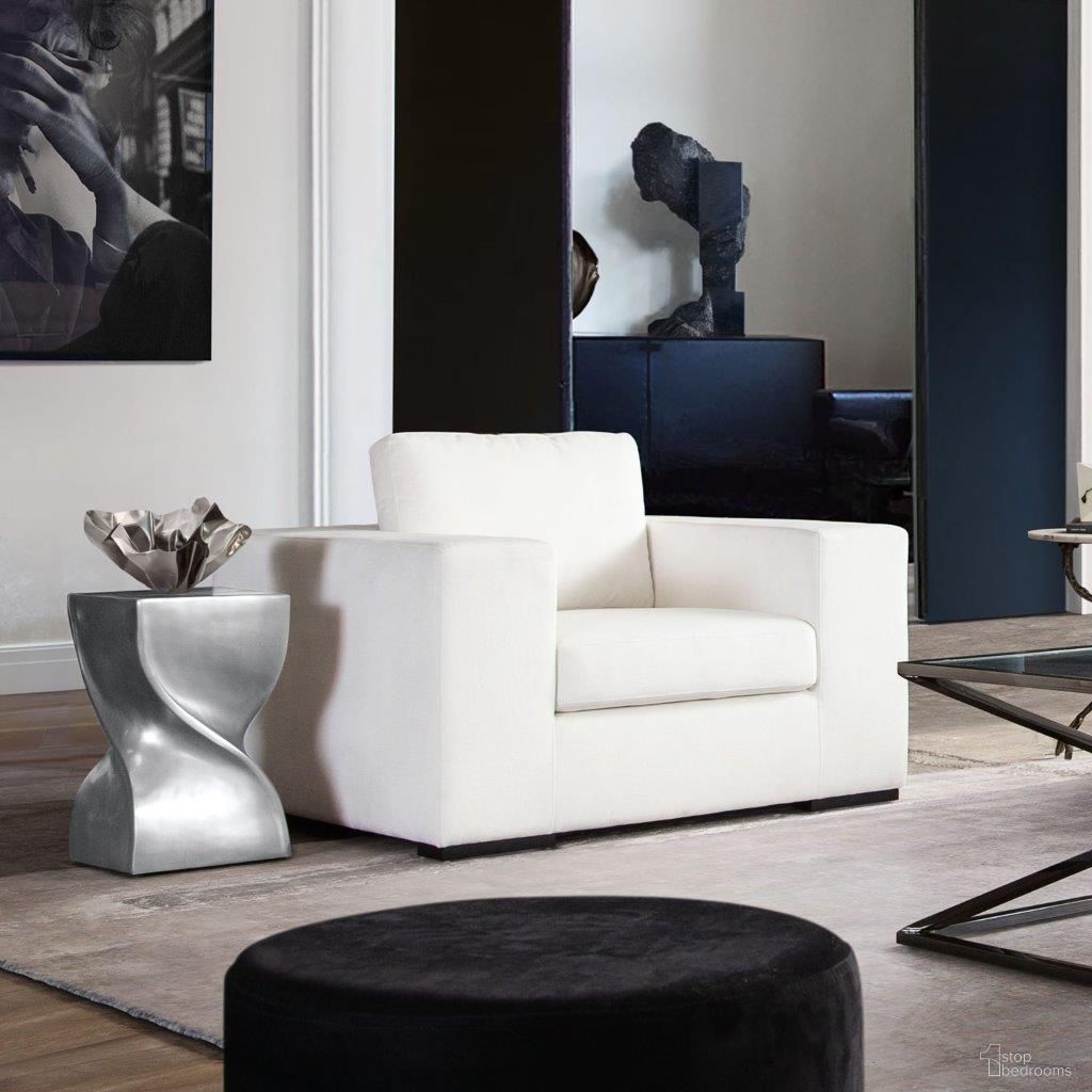 The appearance of Muse Accent Chair In Mist White Performance Fabric designed by Diamond Sofa in the modern / contemporary interior design. This white piece of furniture was selected by 1StopBedrooms from Muse Collection to add a touch of cosiness and style into your home. Sku: MUSECHWH. Material: Performance Fabric.