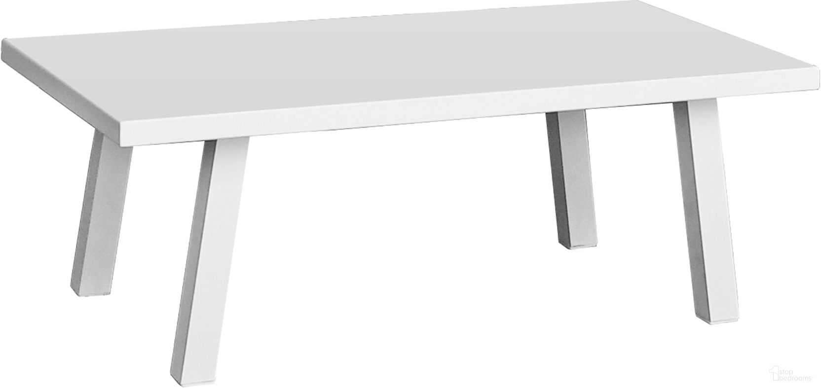 The appearance of Mykonos Coffee Table with Glass In White designed by Pelican Reef in the modern / contemporary interior design. This white piece of furniture was selected by 1StopBedrooms from Mykonos Collection to add a touch of cosiness and style into your home. Sku: PJO-2401-WHT-CT-GL. Material: Aluminum. Table Top Shape: Rectangular.