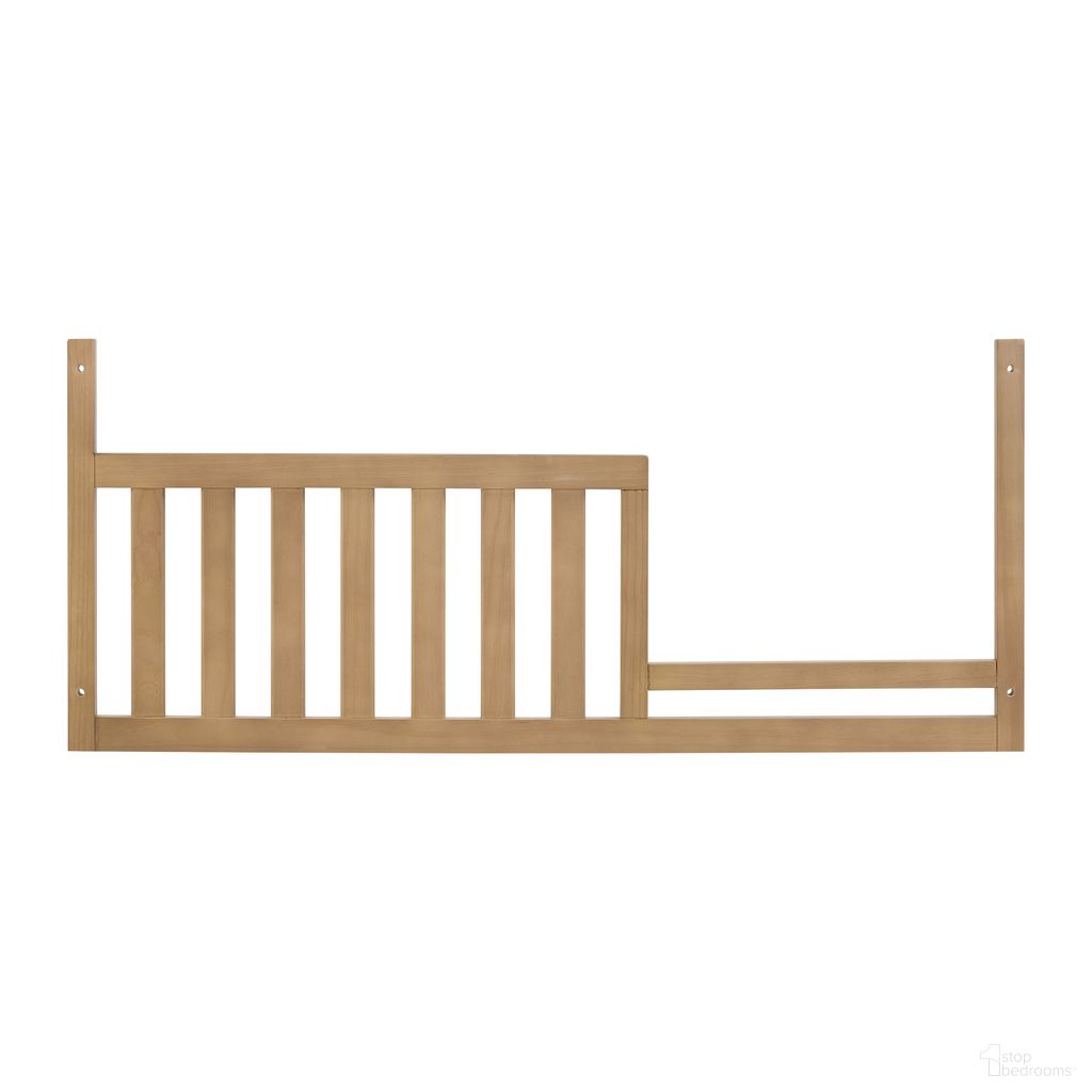 The appearance of Mystic Toddler Guard Rail In Honey Wood designed by Soho Baby in the modern / contemporary interior design. This honey piece of furniture  was selected by 1StopBedrooms from Mystic Collection to add a touch of cosiness and style into your home. Sku: 13295810. Material: Wood.
