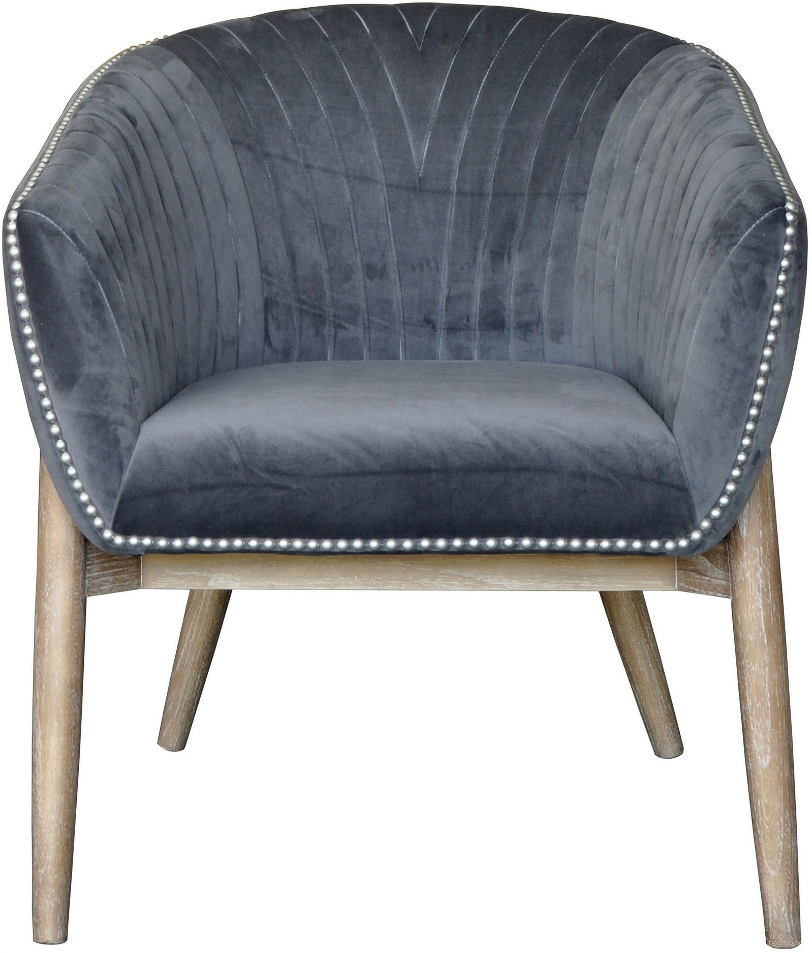 The appearance of Nadia Club Chair In Gray designed by Gild Design House in the modern / contemporary interior design. This gray piece of furniture was selected by 1StopBedrooms from Nadia Collection to add a touch of cosiness and style into your home. Sku: 0F-00HHD. Material: Solid Wood.