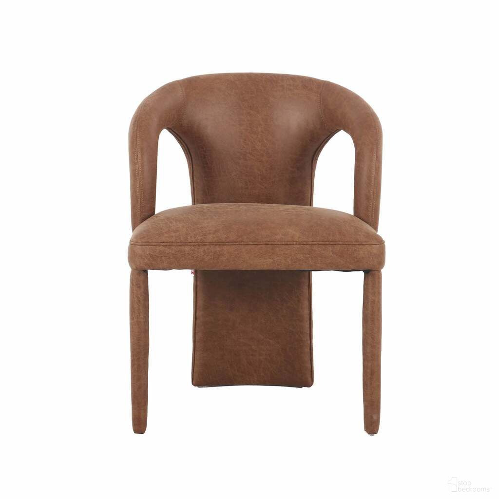 The appearance of Naomi Dining Chair In Cognac designed by LH Imports in the modern / contemporary interior design. This cognac piece of furniture was selected by 1StopBedrooms from Naomi Collection to add a touch of cosiness and style into your home. Sku: CR042-COG. Material: Pine. Chair Type: Side Chair.