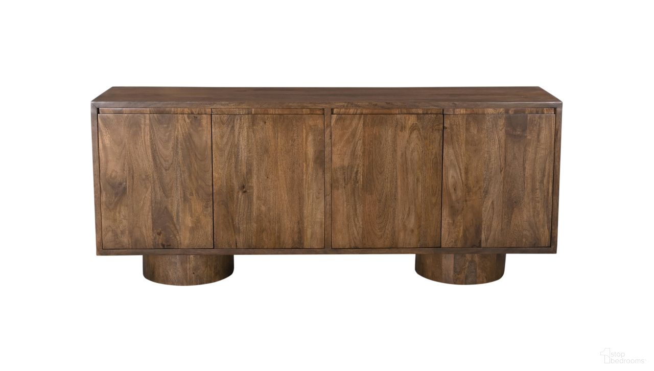 The appearance of Napa Server In Rich Brown designed by Bassett Mirror Company in the modern / contemporary interior design. This rich brown piece of furniture  was selected by 1StopBedrooms from Napa Collection to add a touch of cosiness and style into your home. Sku: 5551-DR-576. Material: Wood.