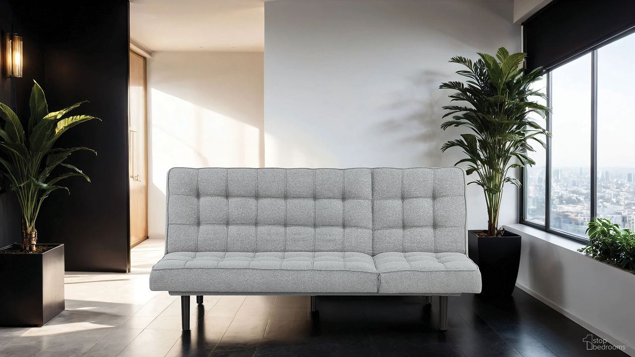 Napervill Futon Sofa In Light Gray