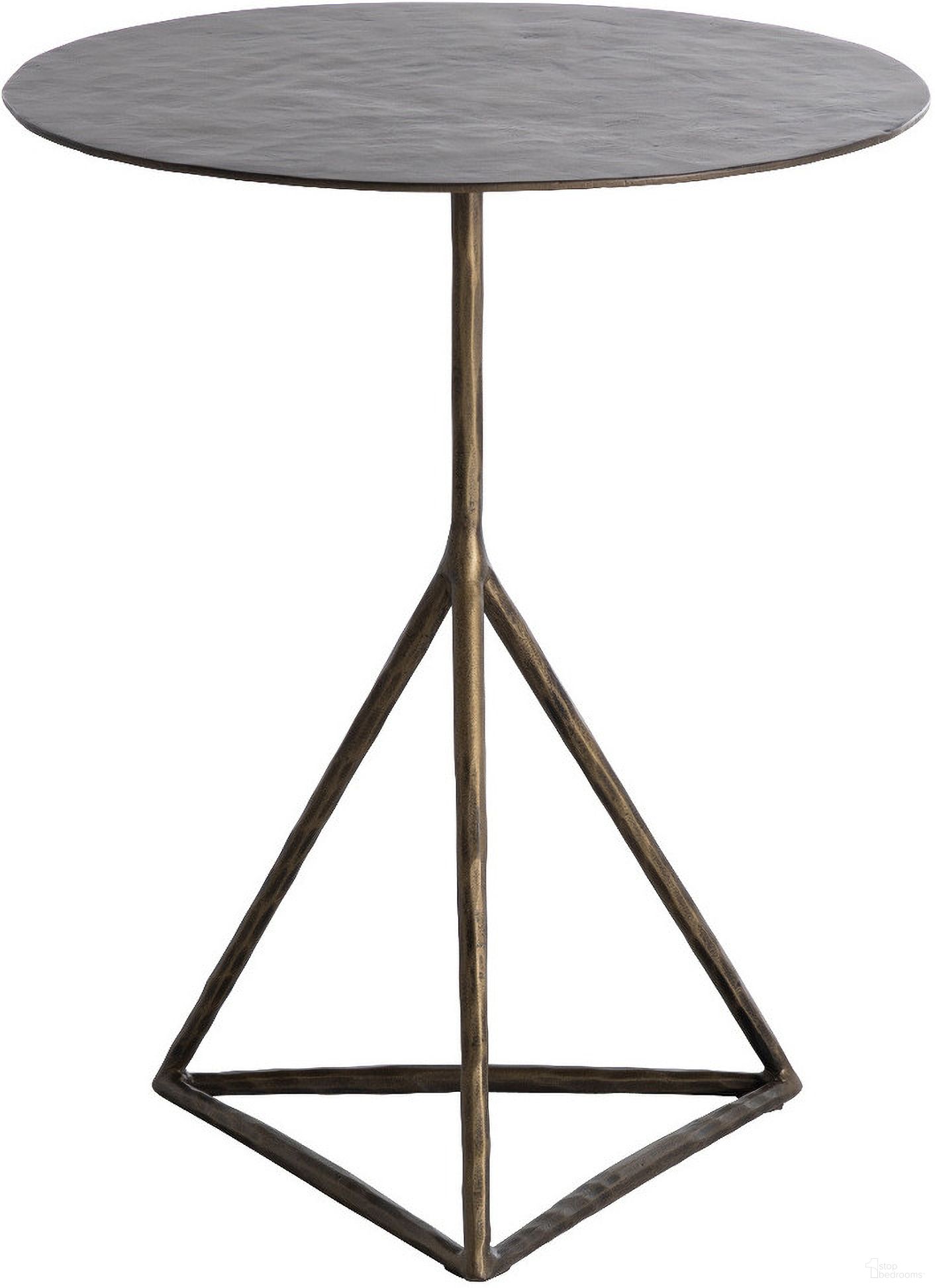 Napier Side Table In Antique Aged Brass