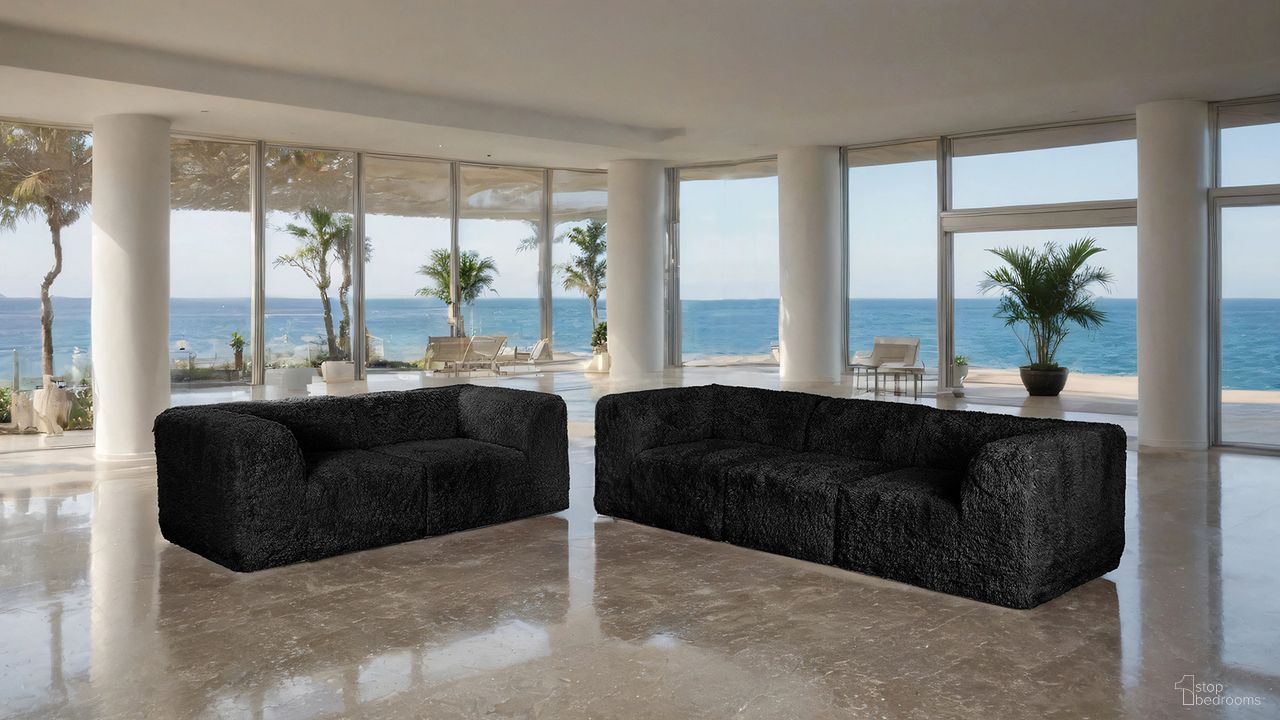 Nappi Living Room Set In Black