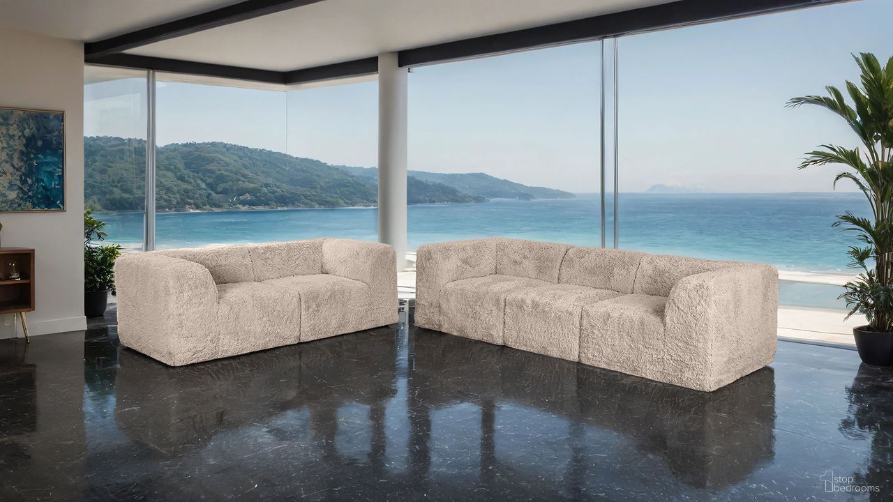 Nappi Living Room Set In Taupe