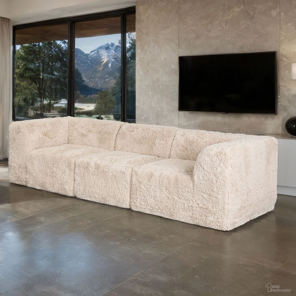 The appearance of Nappi Sofa In Sand designed by Furniture of America in the modern / contemporary interior design. This sand piece of furniture was selected by 1StopBedrooms from Nappi Collection to add a touch of cosiness and style into your home. Sku: FM62102BG-AC;FM62102BG-CNR;FM62102BG-CNR. Material: Faux Fur.