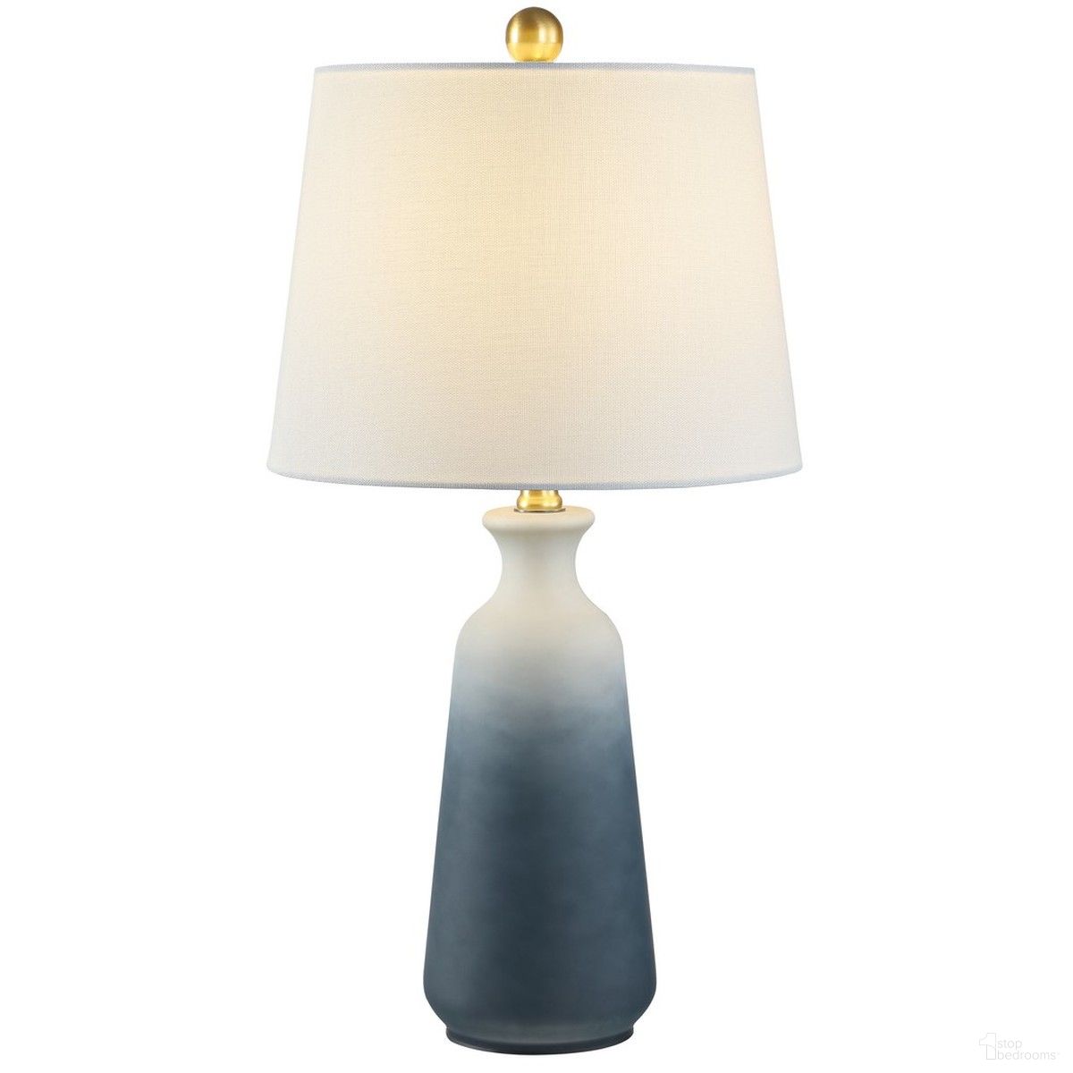 Narem Table Lamp in White and Blue