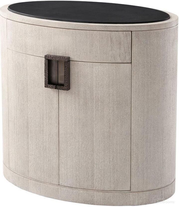 The appearance of Nario Nightstand 6005-595.C119 designed by Theodore Alexander in the transitional interior design. This  piece of furniture  was selected by 1StopBedrooms from Isola Collection to add a touch of cosiness and style into your home. Sku: 6005-595.C119. Material: Wood.