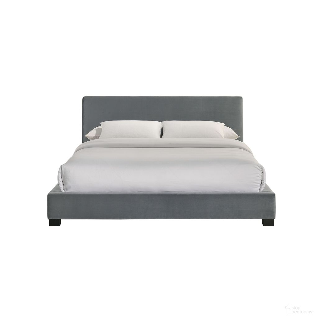 The appearance of Natalie Full Upholstered Bed with Velvet In Grey and Espresso designed by Picket House in the glam interior design. This grey/espresso piece of furniture was selected by 1StopBedrooms from Natalie Collection to add a touch of cosiness and style into your home. Sku: UB-14870-3-FB. Material: Wood. Bed Size: Full. Bed Type: Upholstered Bed.