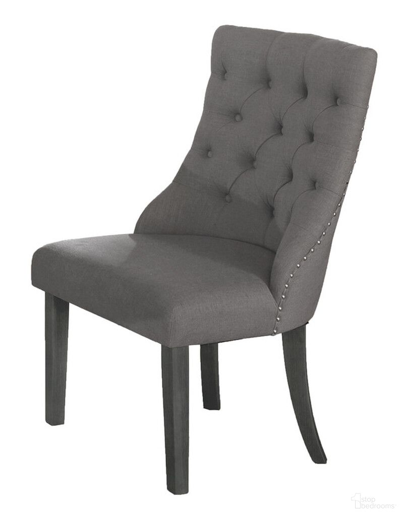 The appearance of Natasha Dining Chair with Tufted Seats In Dark Gray Linen Fabric designed by Best Quality Furniture in the traditional interior design. This dark gray piece of furniture was selected by 1StopBedrooms from Natasha Collection to add a touch of cosiness and style into your home. Sku: D81-SC1. Material: Linen. Chair Type: Side Chair.
