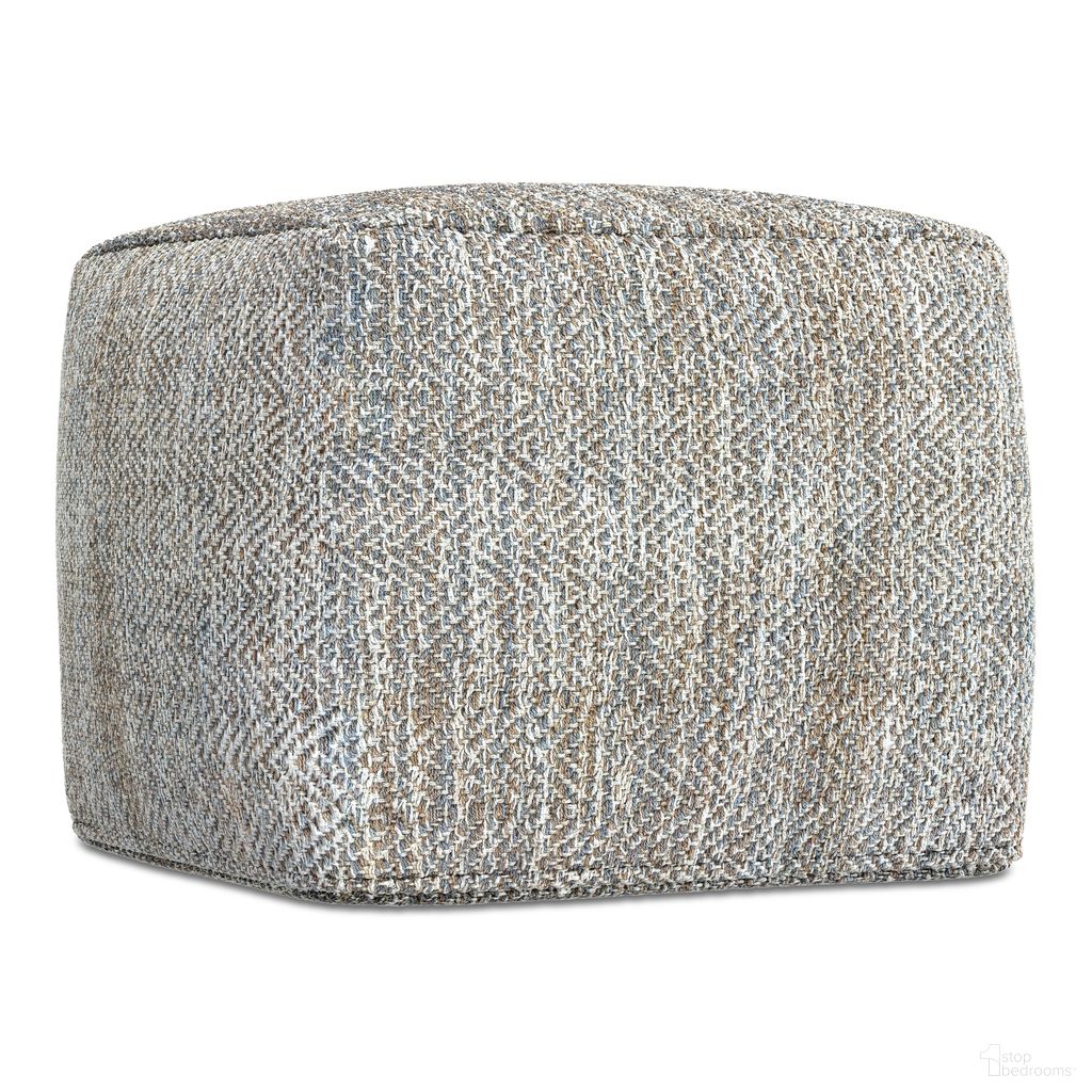 The appearance of Nate 18 Inch Square Pouf In Grey Melange designed by Simpli Home in the transitional interior design. This grey melange piece of furniture  was selected by 1StopBedrooms from Nate Collection to add a touch of cosiness and style into your home. Sku: AXCPF18-11-G. Material: Cotton.