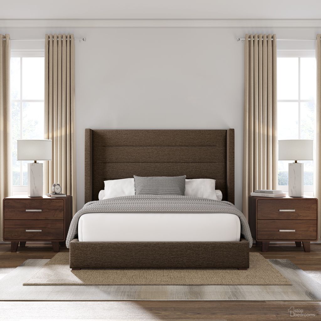 The appearance of Nativa Interiors Aylet Horizontal Channel Tufted Upholstered Medium 67 Inch King Brown Bed designed by Nativa Interiors in the modern / contemporary interior design. This brown piece of furniture was selected by 1StopBedrooms from Aylet Collection to add a touch of cosiness and style into your home. Sku: BED-AYLET-HC-MID-KN-PF-BROWN. Bed Type: Panel Bed. Material: Wood. Bed Size: King.