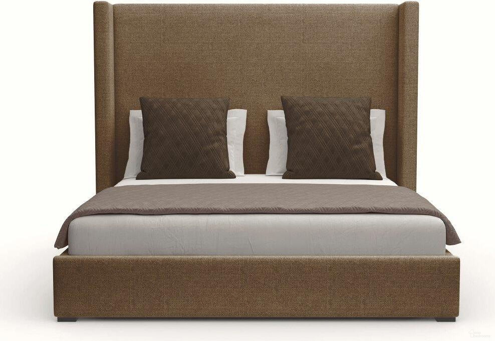 The appearance of Nativa Interiors Aylet Plain Upholstered Medium 67 Inch King Brown Bed designed by Nativa Interiors in the modern / contemporary interior design. This brown piece of furniture was selected by 1StopBedrooms from Aylet Collection to add a touch of cosiness and style into your home. Sku: BED-AYLET-PL-MID-KN-PF-BROWN. Bed Type: Panel Bed. Material: Wood. Bed Size: King.
