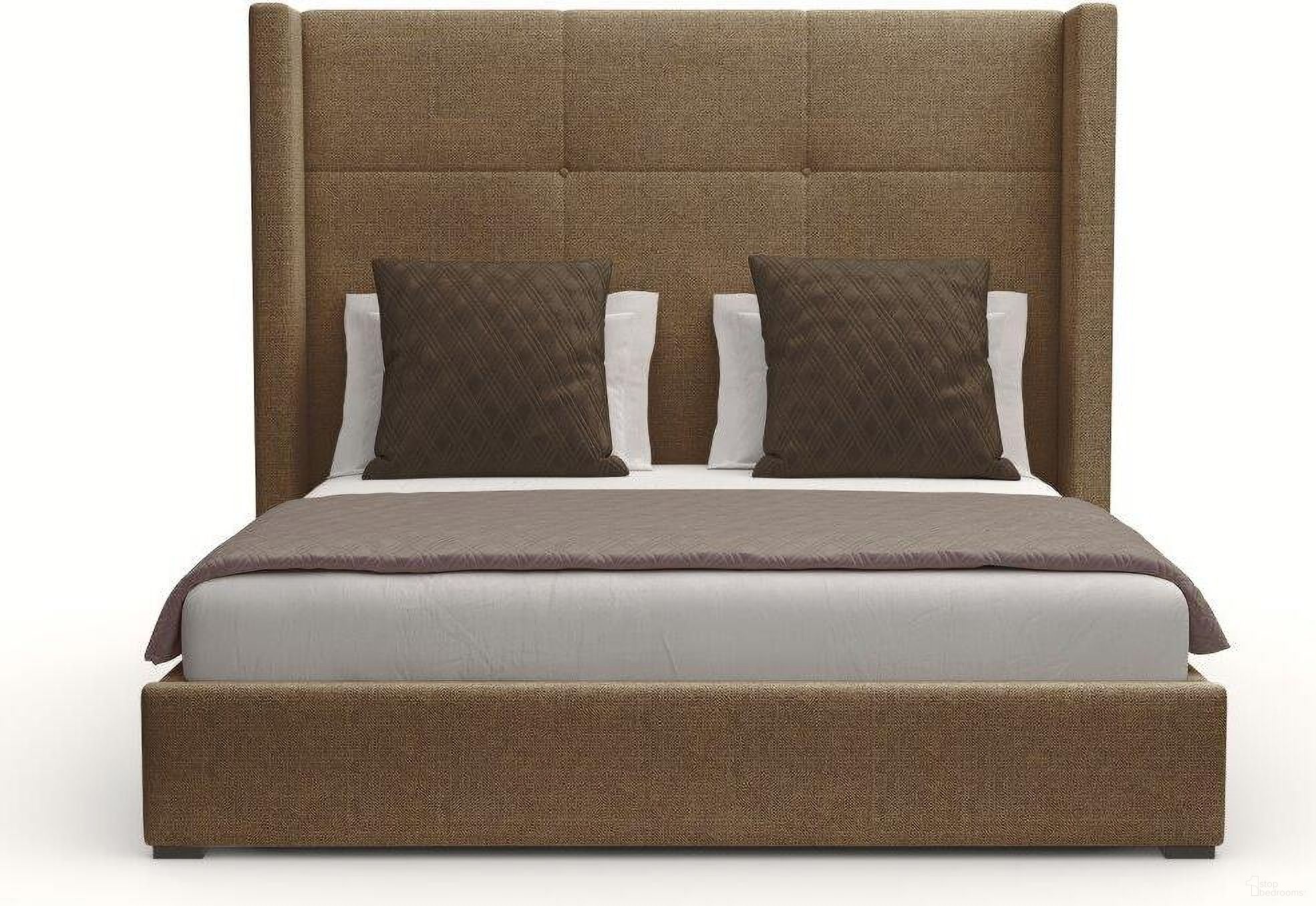 The appearance of Nativa Interiors Aylet Simple Tufted Upholstered Medium 67 Inch King Brown Bed designed by Nativa Interiors in the modern / contemporary interior design. This brown piece of furniture was selected by 1StopBedrooms from Aylet Collection to add a touch of cosiness and style into your home. Sku: BED-AYLET-ST-MID-KN-PF-BROWN. Bed Type: Panel Bed. Material: Wood. Bed Size: King.