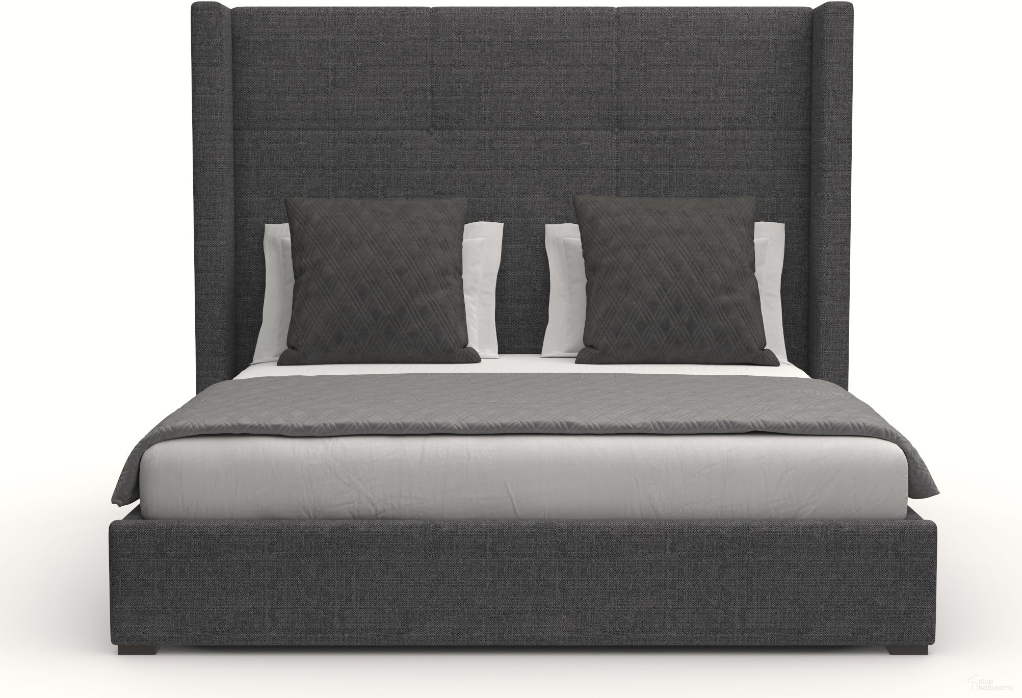 The appearance of Aylet Simple Tufted Upholstered Medium 67 Inch Charcoal King Bed designed by Nativa Interiors in the modern / contemporary interior design. This charcoal piece of furniture was selected by 1StopBedrooms from Aylet Collection to add a touch of cosiness and style into your home. Sku: BED-AYLET-ST-MID-KN-PF-CHARCOAL. Bed Type: Panel Bed. Bed Size: King. Material: Plywood.