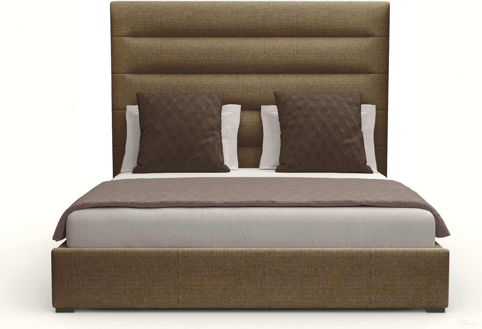The appearance of Nativa Interiors Moyra Horizontal Channel Tufted Upholstered Medium 67 Inch King Brown Bed designed by Nativa Interiors in the modern / contemporary interior design. This brown piece of furniture was selected by 1StopBedrooms from Moyra Collection to add a touch of cosiness and style into your home. Sku: BED-MOYRA-HC-MID-KN-PF-BROWN. Bed Type: Panel Bed. Material: Wood. Bed Size: King.