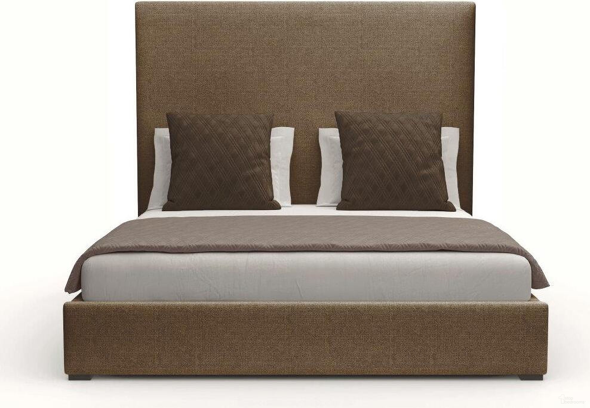 The appearance of Nativa Interiors Moyra Plain Upholstered Medium 67 Inch King Brown Bed designed by Nativa Interiors in the modern / contemporary interior design. This brown piece of furniture was selected by 1StopBedrooms from Moyra Collection to add a touch of cosiness and style into your home. Sku: BED-MOYRA-PL-MID-KN-PF-BROWN. Bed Type: Panel Bed. Material: Wood. Bed Size: King.