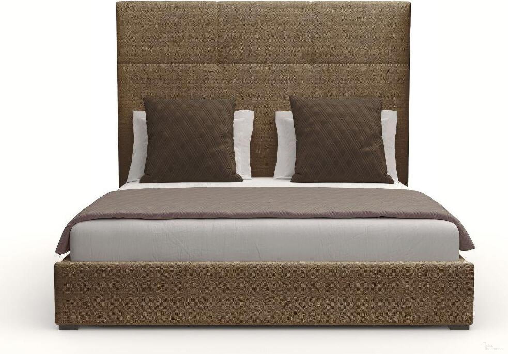 The appearance of Nativa Interiors Moyra Simple Tufted Upholstered Medium 67 Inch King Brown Bed designed by Nativa Interiors in the modern / contemporary interior design. This brown piece of furniture was selected by 1StopBedrooms from Moyra Collection to add a touch of cosiness and style into your home. Sku: BED-MOYRA-ST-MID-KN-PF-BROWN. Bed Type: Panel Bed. Material: Wood. Bed Size: King.