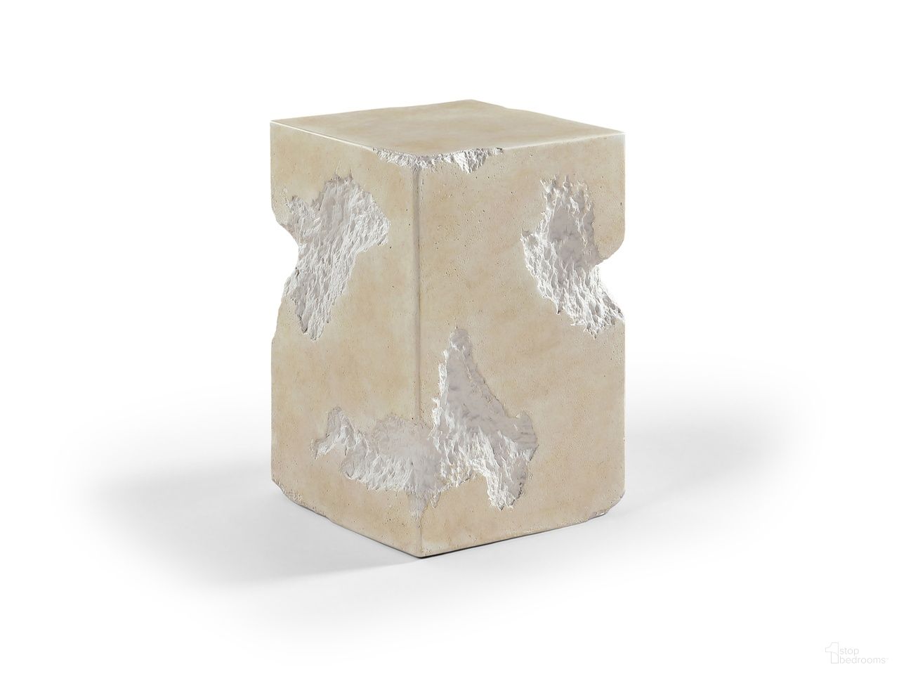 The appearance of Naturae Concrete Indoor and Outdoor End Table In Beige designed by Meridian in the modern / contemporary interior design. This beige piece of furniture  was selected by 1StopBedrooms from Naturae Collection to add a touch of cosiness and style into your home. Sku: 77059Beige-ET. Material: Concrete.