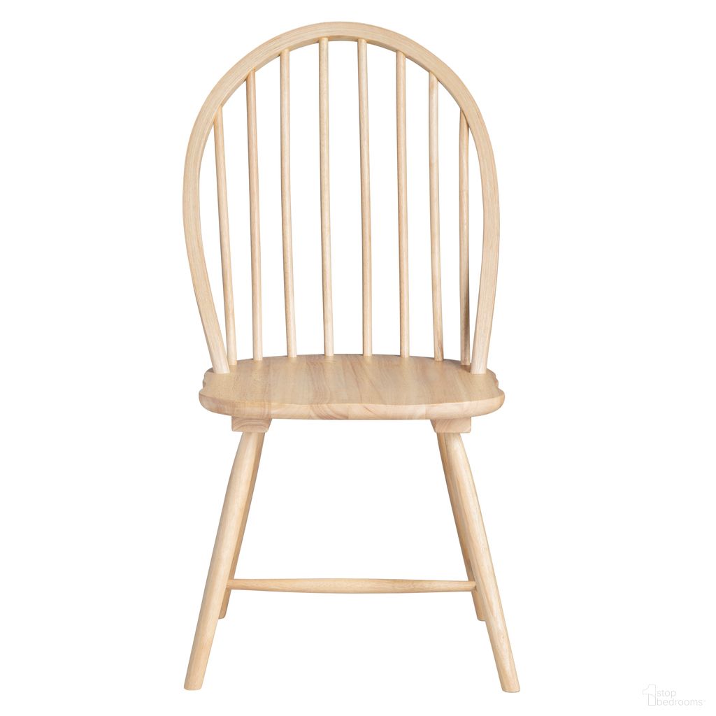 Natural Dining Chairs Set of 2 In Brown