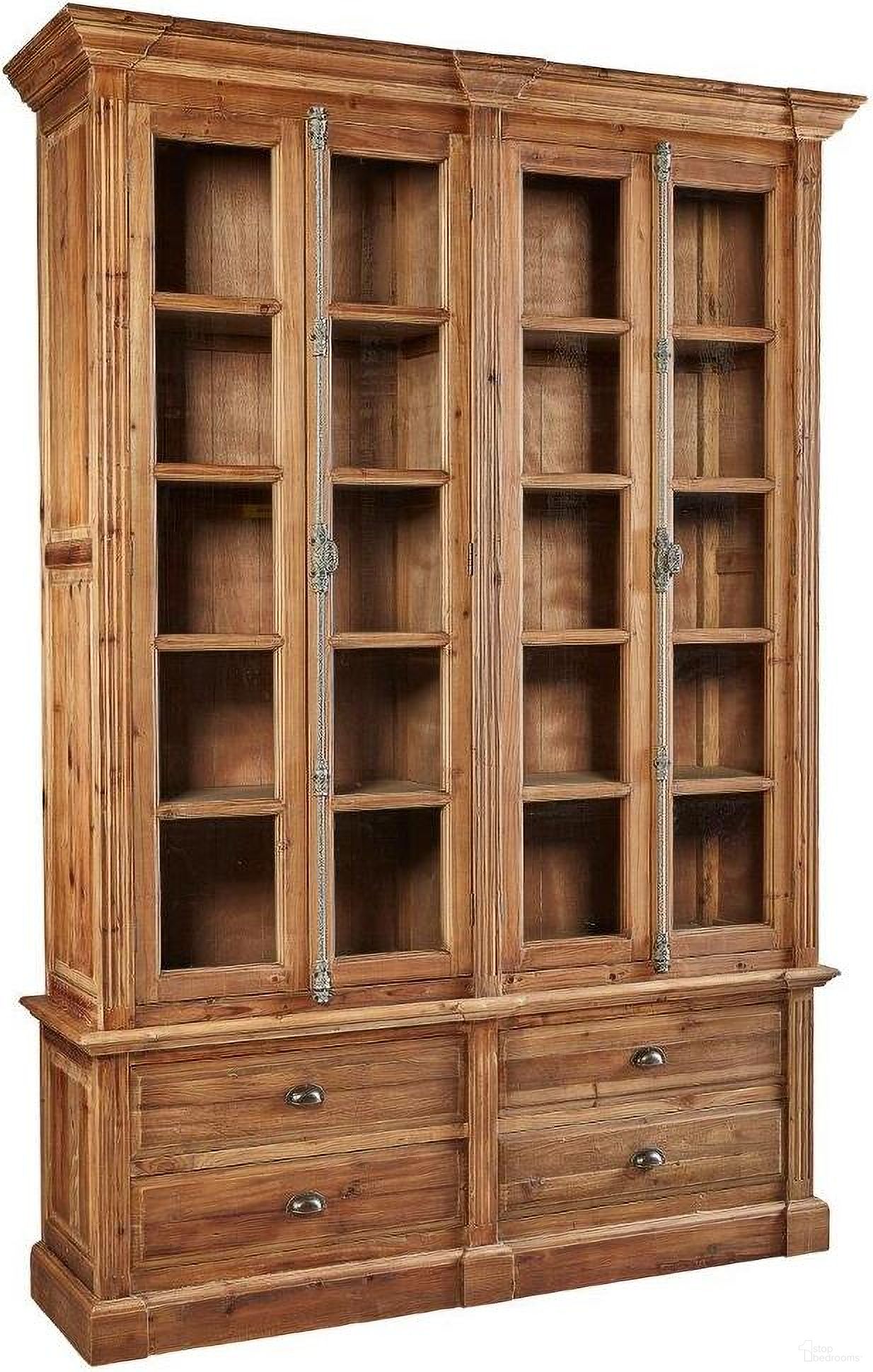 The appearance of Natural Old Fir Bookcase designed by Furniture Classics in the traditional interior design. This natural piece of furniture was selected by 1StopBedrooms from Natural Collection to add a touch of cosiness and style into your home. Sku: 84271. Material: Wood.