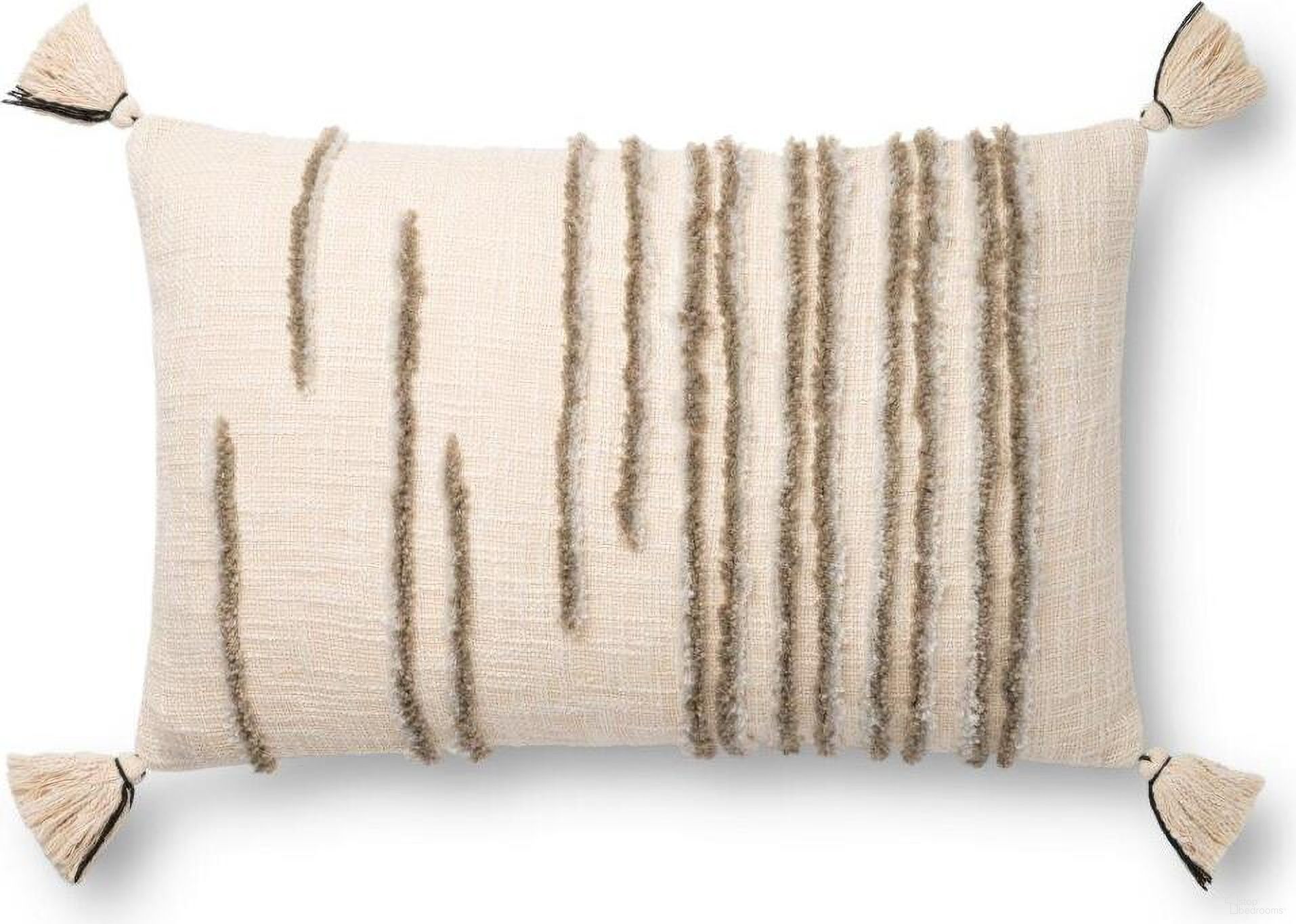The appearance of Loloi P0832 Natural and Stone 22" x 22" Cover Only Pillow designed by Loloi Rugs in the modern / contemporary interior design. This natural and stone piece of furniture was selected by 1StopBedrooms from Pillows Collection to add a touch of cosiness and style into your home. Sku: P086P0832NASNPIL3. Material: Cotton.