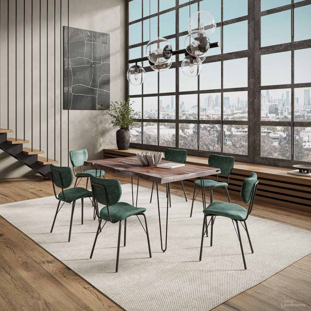 The appearance of Nature'S Edge 60 Inch 7 Piece Modern Dining Set In Slate and Jade designed by Jofran in the modern / contemporary interior design. This slate/jade piece of furniture was selected by 1StopBedrooms from Nature'S Edge Collection to add a touch of cosiness and style into your home. Sku: 1981-60;2271-OWENCHJD;2271-OWENCHJD;2271-OWENCHJD. Material: Acacia.